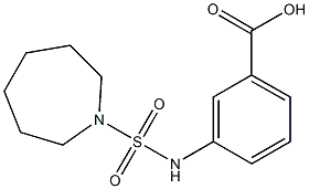 3-[(azepane-1-sulfonyl)amino]benzoic acid 化学構造式