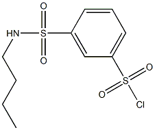 3-[(butylamino)sulfonyl]benzenesulfonyl chloride Structure