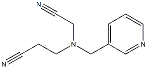 3-[(cyanomethyl)(pyridin-3-ylmethyl)amino]propanenitrile,,结构式
