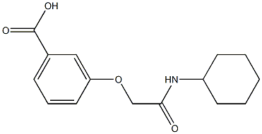 3-[(cyclohexylcarbamoyl)methoxy]benzoic acid