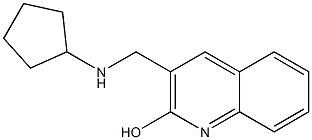 3-[(cyclopentylamino)methyl]quinolin-2-ol Struktur