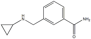 3-[(cyclopropylamino)methyl]benzamide Structure