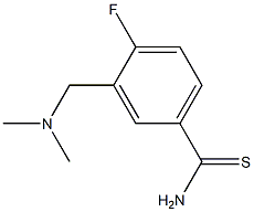 3-[(dimethylamino)methyl]-4-fluorobenzenecarbothioamide Struktur