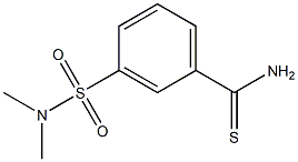 3-[(dimethylamino)sulfonyl]benzenecarbothioamide 化学構造式