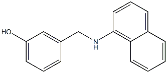3-[(naphthalen-1-ylamino)methyl]phenol Struktur