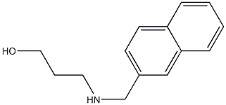 3-[(naphthalen-2-ylmethyl)amino]propan-1-ol 化学構造式