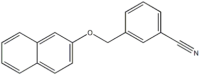 3-[(naphthalen-2-yloxy)methyl]benzonitrile Structure