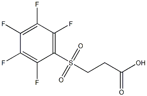 3-[(pentafluorophenyl)sulfonyl]propanoic acid Struktur