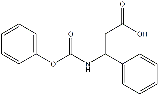 3-[(phenoxycarbonyl)amino]-3-phenylpropanoic acid 结构式