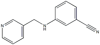 3-[(pyridin-3-ylmethyl)amino]benzonitrile 结构式