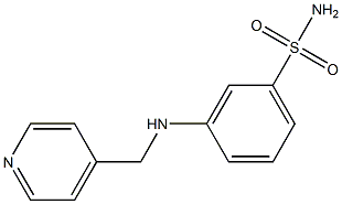 3-[(pyridin-4-ylmethyl)amino]benzene-1-sulfonamide Structure