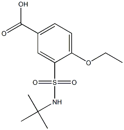 3-[(tert-butylamino)sulfonyl]-4-ethoxybenzoic acid Structure