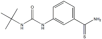 3-[(tert-butylcarbamoyl)amino]benzene-1-carbothioamide Struktur