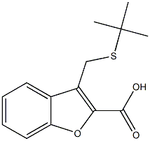 3-[(tert-butylsulfanyl)methyl]-1-benzofuran-2-carboxylic acid Structure