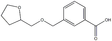 3-[(tetrahydrofuran-2-ylmethoxy)methyl]benzoic acid Structure