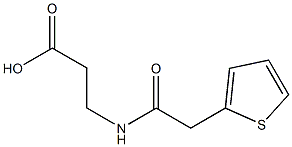 3-[(thien-2-ylacetyl)amino]propanoic acid 结构式