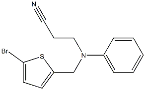 3-[[(5-bromothien-2-yl)methyl](phenyl)amino]propanenitrile Struktur