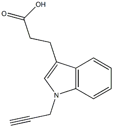 3-[1-(prop-2-yn-1-yl)-1H-indol-3-yl]propanoic acid Structure