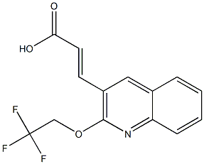 3-[2-(2,2,2-trifluoroethoxy)quinolin-3-yl]prop-2-enoic acid|