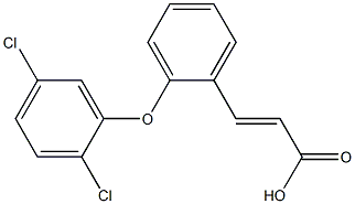 3-[2-(2,5-dichlorophenoxy)phenyl]prop-2-enoic acid|