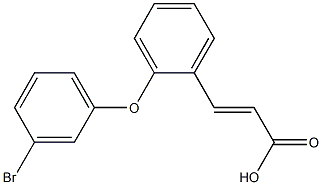 3-[2-(3-bromophenoxy)phenyl]prop-2-enoic acid 结构式