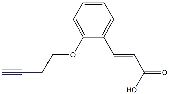 3-[2-(but-3-yn-1-yloxy)phenyl]prop-2-enoic acid Structure