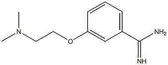 3-[2-(dimethylamino)ethoxy]benzenecarboximidamide Structure