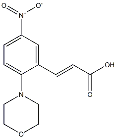 3-[2-(morpholin-4-yl)-5-nitrophenyl]prop-2-enoic acid
