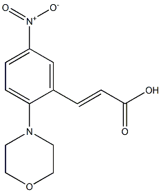 3-[2-(morpholin-4-yl)-5-nitrophenyl]prop-2-enoic acid Structure