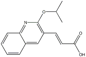 3-[2-(propan-2-yloxy)quinolin-3-yl]prop-2-enoic acid,,结构式