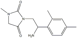 3-[2-amino-2-(2,4-dimethylphenyl)ethyl]-1-methylimidazolidine-2,4-dione