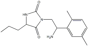 3-[2-amino-2-(2,5-dimethylphenyl)ethyl]-5-propylimidazolidine-2,4-dione