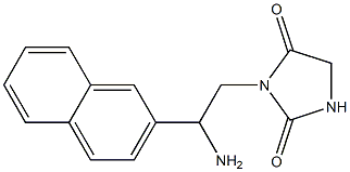 3-[2-amino-2-(2-naphthyl)ethyl]imidazolidine-2,4-dione Structure