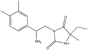 3-[2-amino-2-(3,4-dimethylphenyl)ethyl]-5-ethyl-5-methylimidazolidine-2,4-dione