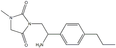 3-[2-amino-2-(4-propylphenyl)ethyl]-1-methylimidazolidine-2,4-dione