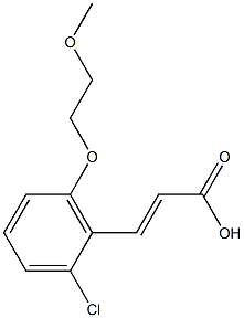 3-[2-chloro-6-(2-methoxyethoxy)phenyl]prop-2-enoic acid Structure