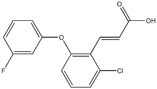 3-[2-chloro-6-(3-fluorophenoxy)phenyl]prop-2-enoic acid