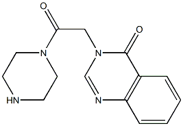 3-[2-oxo-2-(piperazin-1-yl)ethyl]-3,4-dihydroquinazolin-4-one Structure