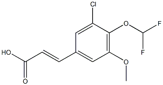 3-[3-chloro-4-(difluoromethoxy)-5-methoxyphenyl]prop-2-enoic acid