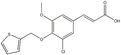 3-[3-chloro-5-methoxy-4-(thiophen-2-ylmethoxy)phenyl]prop-2-enoic acid|