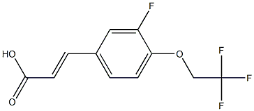 3-[3-fluoro-4-(2,2,2-trifluoroethoxy)phenyl]prop-2-enoic acid Structure