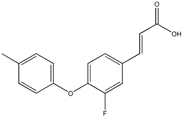 3-[3-fluoro-4-(4-methylphenoxy)phenyl]prop-2-enoic acid