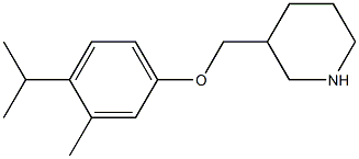 3-[3-methyl-4-(propan-2-yl)phenoxymethyl]piperidine