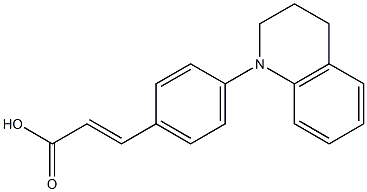 3-[4-(1,2,3,4-tetrahydroquinolin-1-yl)phenyl]prop-2-enoic acid Structure
