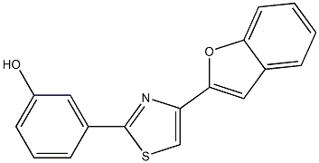 3-[4-(1-benzofuran-2-yl)-1,3-thiazol-2-yl]phenol