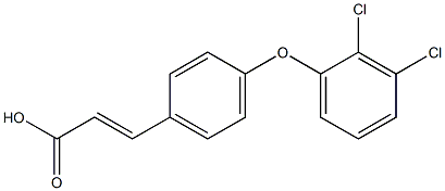 3-[4-(2,3-dichlorophenoxy)phenyl]prop-2-enoic acid 化学構造式