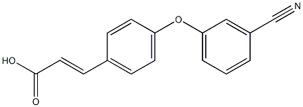 3-[4-(3-cyanophenoxy)phenyl]prop-2-enoic acid