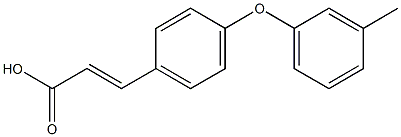 3-[4-(3-methylphenoxy)phenyl]prop-2-enoic acid Structure