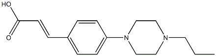 3-[4-(4-propylpiperazin-1-yl)phenyl]prop-2-enoic acid