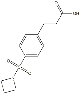 3-[4-(azetidin-1-ylsulfonyl)phenyl]propanoic acid Structure